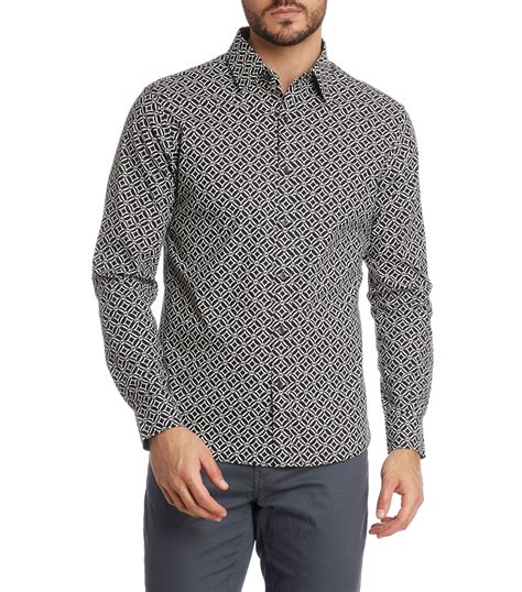 michael kors camisa masculina|Men's Designer Shirts & Casual Shirts .